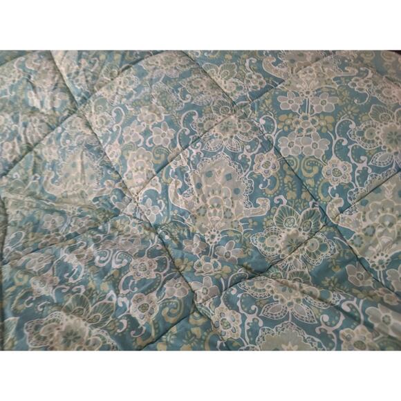 Pottery Barn Paisley Emma Full Queen Quilted Comforter 2 Standard Shams - Picture 11 of 12